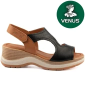Venüs Noble Hakiki Deri Comfort Ortopedik Kadın Sandalet - 2
