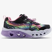 Skechers Flutter Heart Lights - Groovy Swirl 303253L Ortopedik Işıklı Çocuk Spor Ayakkabı thumbnail 3