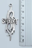 Slipknot Gümüş Kaplama Deri İp Kolye - 3