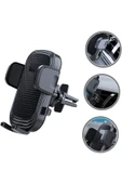 Acl T-120 Klipsli Araç Telefon Tutacağı Klima Peteği Araba Telefon Tutacağı - 6