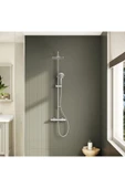 VitrA AquaHeat Bliss 240 A47205 2F Termostatik Duş Sistemi, Krom - 1