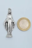 Meryem Ana Gümüş Kaplama Deri İp Kolye - 4