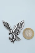 Kartal Gümüş Kaplama Düz Zincir Kolye - 4