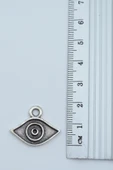 Minimal Göz Gümüş Kaplama Örme Zincir Kolye - 3