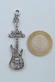 Amon Amarth Elektro Gitar Gümüş Kaplama Örme Zincir Kolye - 4