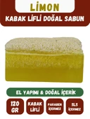Doğal Kabak Lifli LİMON Özlü Doğal Sabun (120 Gr) - Bialife - 1