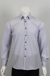 Uzun Kol Regular Fit Desenli Gömlek - 1