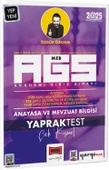 2025 MEB AGS Anayasa ve Mevzuat Bilgisi Çek Kopart Yaprak Test Yargı Yayınları - 1