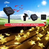 Brokoli Home Güneş Enerjili Solar Yıldızlı 8 Fonksiyonlu 7 Metre 30 Yıldız Günışığı Led Su Geçirmez thumbnail 6