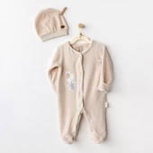 Eterelle Happy Everyday Kadife Tulum Takım Beige - 1