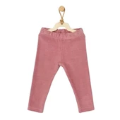 Eterelle Street Style Kadife Bebek Pantolon Dark Pink - 1