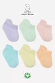 Eterelle Mix Penye Sneakers Çorap 6'lı  Lila - 1
