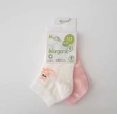 Eterelle Cat 2'li Yaş Patik Çorap  Pembe Ekru thumbnail 1