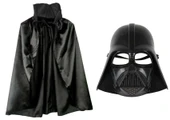 Çocuk Boy Yıldız Savaşları Star Wars Darth V Maskesi Ve 90 Cm Pelerin Seti Siyah - 1