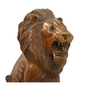 Ahşap Aslan Figürü 50 cm - 2