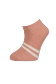 Eterelle Çizgili 2'li Yaş Patik Çorap  Pembe thumbnail 2