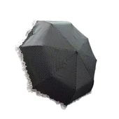 Tk-3665 Katlanır Otomatik Şemsiye 8 Telli Desenli Fırfırlı - 6