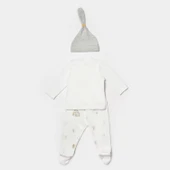 Eterelle 3'lü Bebek Set Ekru Gri thumbnail 2