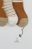 Eterelle 3'lü Penye Erkek Soket Çorap Bs10111 Hardal thumbnail 3