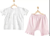 Eterelle Cuddly Bunny Bear 2'li Bebe Takım Pink - 1