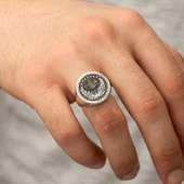​​Gümüş Osmanlı Tuğrası Erkek Yüzük thumbnail 1