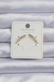 HEYF Xuping Gold Renk Zirkon Taşlı Küpe - 1