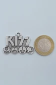 Kiss Gümüş Kaplama Kolye Ucu - 3