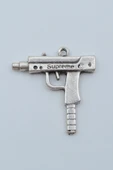 Uzi Gümüş Kaplama Kolye Ucu - 1