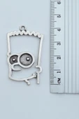 Bart Simpson Gümüş Kaplama Kolye Ucu - 2