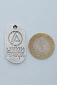 Linkin Park Gümüş Kaplama Örme Zincir Kolye thumbnail 4