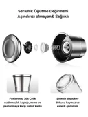 Dolu Karabiber Tuz Değirmeni 2li Set Seramik Öğütücülü 19cm - 4