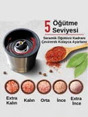 Sebze Çeşnisi (Tuz-Ot)- Metal Kapaklı Seramik Değirmen Öğütücü 235Gr - 3