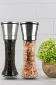 Karabiber Tuz Değirmeni 2Li Set Seramik öğütücülü 19cm - 1