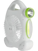 Çok Fonksiyonlu USB Şarjlı Fener + Fan - 4