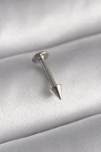 HEYF 316L Çelik Gümüş Renk Çivi Model Piercing - 1