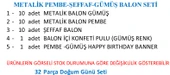 METALİK PEMBE-ŞEFFAF-GÜMÜŞ BALON+BANNER SETİ thumbnail 3