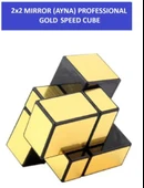 2X2 GOLD MIRROR AYNA KÜP -Zeka Küpü - Profesyonel Speed Cube - Sabır Küpü - - 2