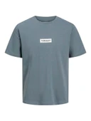 JORSPLIT FAKESTITCH BRANDING TEE SS C LN Stormy Weather Stormy Weather M - 1