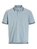 POLO SHIRT MALE KNIT OCO50/PRE50 BLUE BLUE XS thumbnail 2
