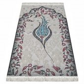 Hediyelik Seccade, Tablo, İnci Tesbih, Süslemeli Asetat Kutulu (30×18) Set-Lacivert - 2