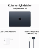 MacBook Air M3 Çip 8GB 256GB SSD macOS 15" Taşınabilir Bilgisayar Gece Yarısı MRYU3TU/A - 9
