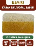 Doğal Kabak Lifli KAYISI Özlü Doğal Sabun (120 Gr) - Bialife - 1