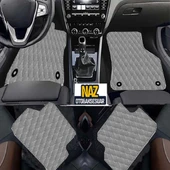 BMW X2 F39 2018 - 2023 Uyumlu Gri Dikişli Gri Deri Paspas thumbnail 1