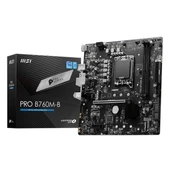 MSI PRO B760M-B DDR4 HDMI DP PCIE 4.0 1700p mATX - 1