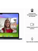MacBook Air M3 Çip 8GB 256GB SSD macOS 15" Taşınabilir Bilgisayar Gece Yarısı MRYU3TU/A - 6