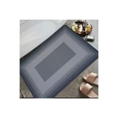 3B Trend Kaymaz Tabanlı Dikdörtgen Su Emici Banyo Ve Mutfak Paspası 58x38cm Yazısız Model - 3