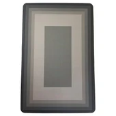 3B Trend Kaymaz Tabanlı Dikdörtgen Su Emici Banyo Ve Mutfak Paspası 58x38cm Yazısız Model - 2