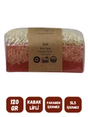 Doğal Kabak Lifli GÜL Özlü Doğal Sabun (120 Gr) - Bialife - 3
