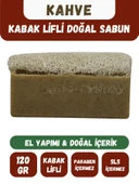 Doğal Kabak Lifli KAHVE Özlü Doğal Sabun (120 Gr) - Bialife - 1