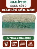 Doğal Kabak Lifli OKALİPTUS & EŞEK SÜTÜ Özlü Doğal Sabun (120 Gr) - Bialife - 1